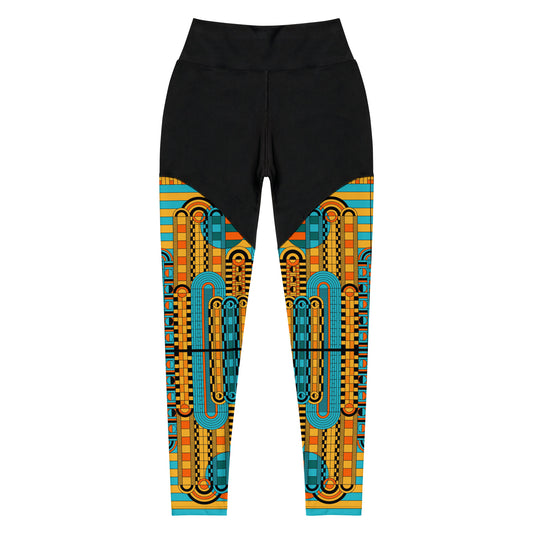 Sports Leggings - African Patterned (Print)