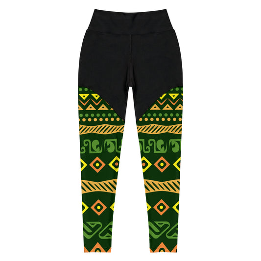 Sports Leggings - African Patterned (Print)